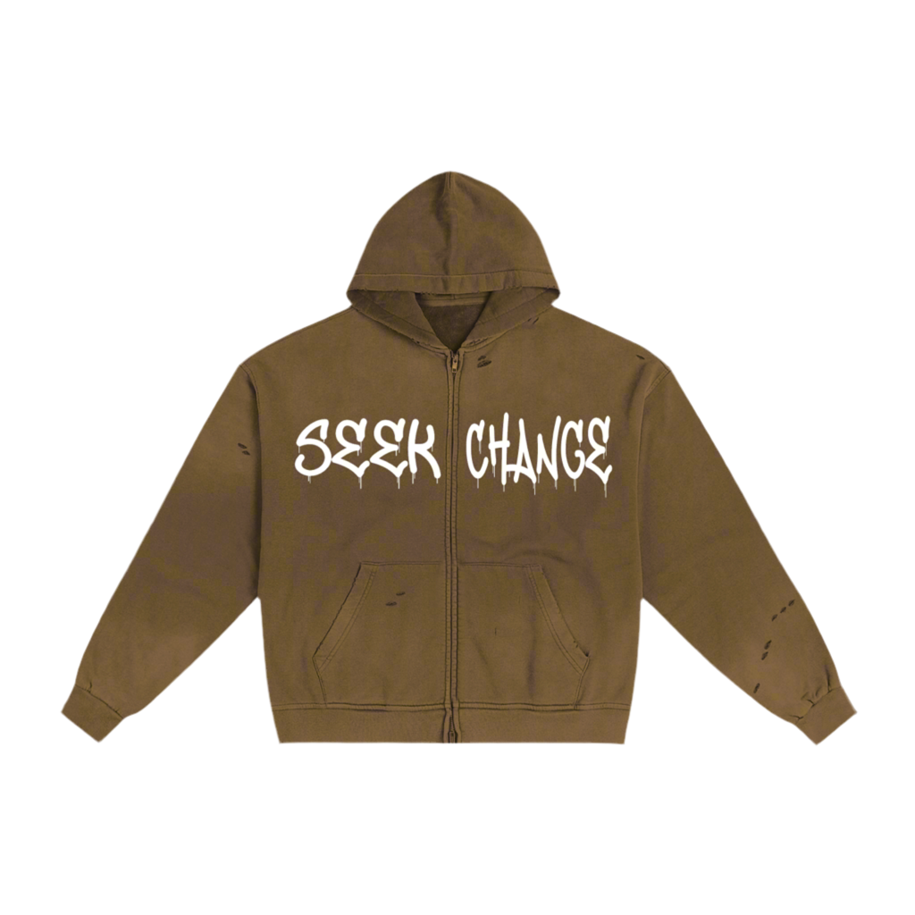 Seek Change Zip-Up Hoodie