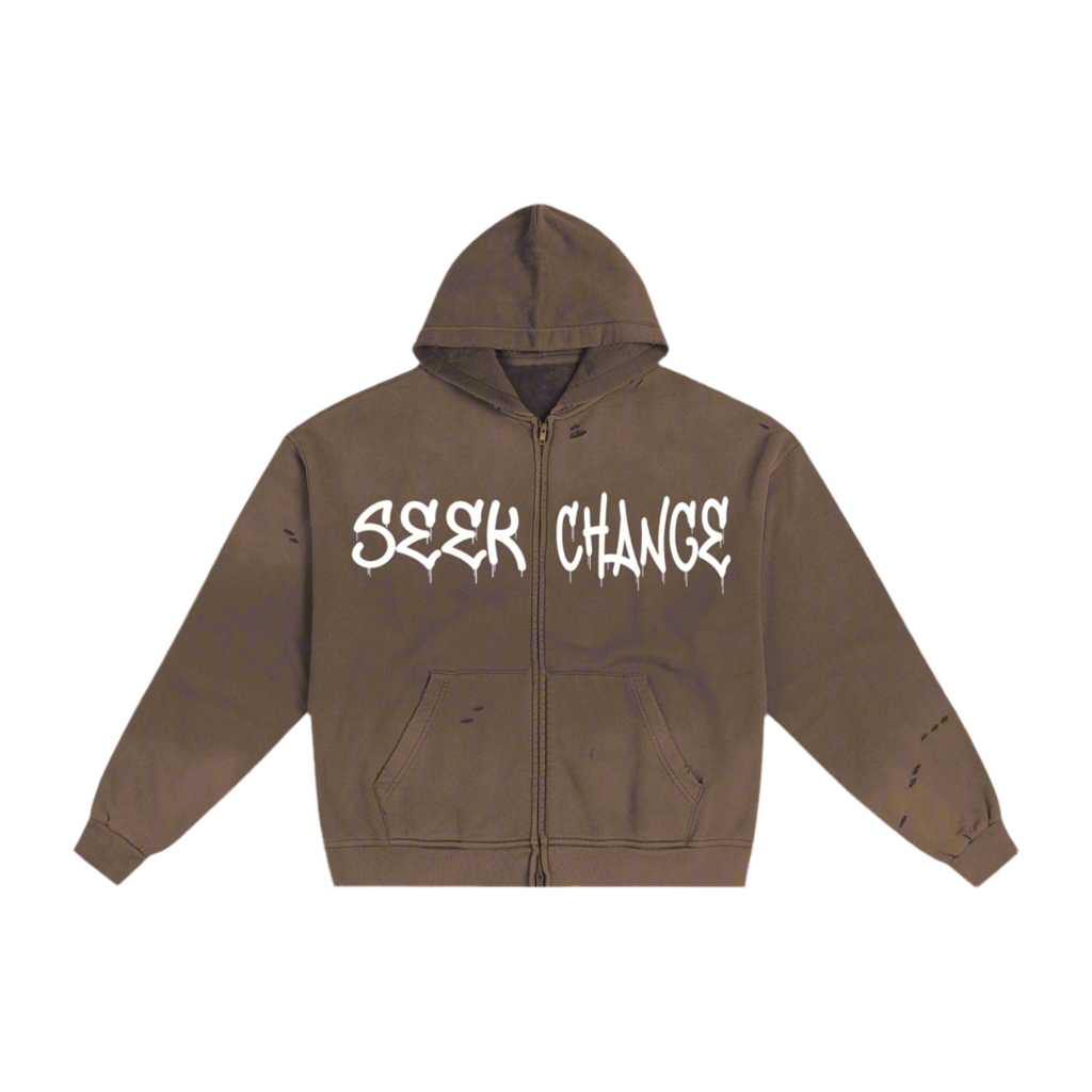 Seek Change Zip-Up Hoodie